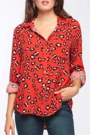  Leopard Button-up Top