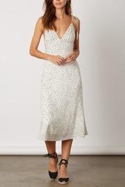  White Polka-dot Dress
