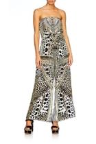  Strapless Leopard Jumpsuit