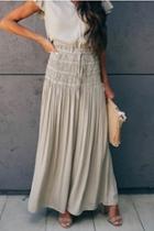  Smock Waist Maxi Skirt Or Dress
