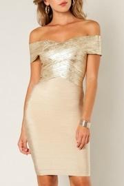  Foiled Bandage Dress