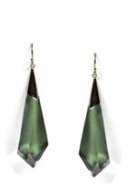  Green Opalescent Earrings