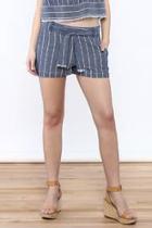  Cotton Stripe Shorts