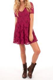 Lace Cranberry Dress