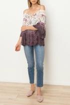  Ombre Floral Blouse