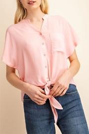  Button-front Tie Top