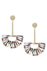  Multi-color Fan Earrings