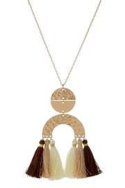  Neutrals Tassels Necklace