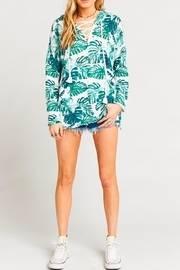  Lace-up Palm Sweater