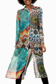  Print Duster Shirt