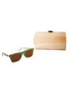  Green Wood Sunglasses