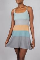  Knit Color Block-dress