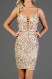  Short Sexy Ladder V Strappy Dress