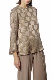  Jacquard Silk Blouse