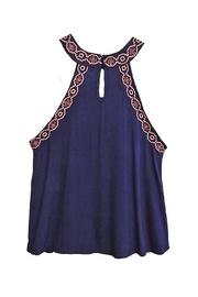  Rose Navy Top