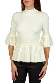  Pleated Peplum Sweater