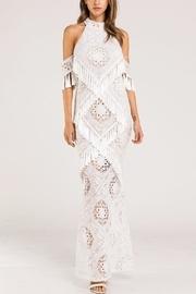  Cold-shoulder Lace Dress