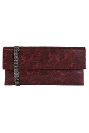  Burgundy Paisley Clutch