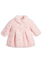  Pink Rosette Fur Coat