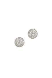  Pave Silver Studs