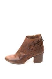  Tan Woven Ankle Boot