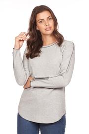  Grey Zipper Top