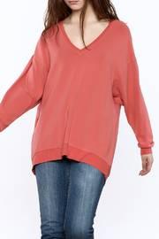  Oversized Coral Sweatshirt