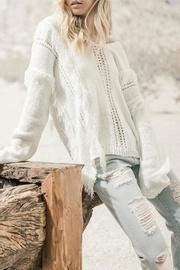  Fringe Detail Hoodie