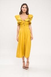 Mustard Ruffle Jumpsuit