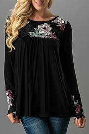 Crushed-velvet Knit Top