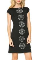  Black White Cut-out Dress