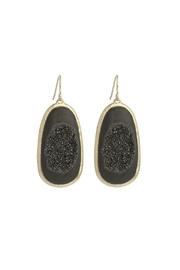  Brushed Druzy Earrings