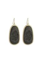  Brushed Druzy Earrings