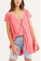  Button-up Flowy Tee