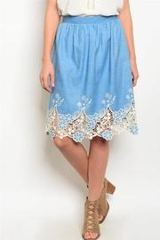  Denim Crotchet Skirt