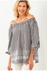  Woven Gingham Top