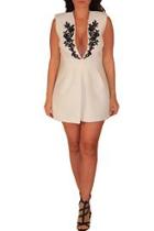  White Detail Romper