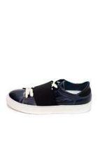  Navy Leather Sneaker