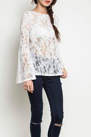  Bell-sleeve Lace Top
