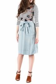  Chambray Cinch Skirt