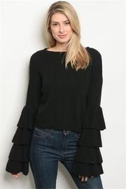  Ruffle Arm Sweater