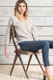  Raglan Sleeve V-neck Sweater
