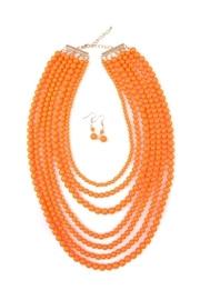  Orange Necklace Earring Set