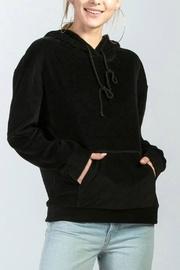  Velour Knit Hoodie