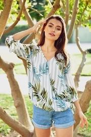  Tropical Stripes Blouse