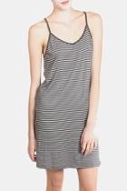  Charcoal Striped Cami Dress