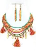  Multiple Chain Tassel-necklace