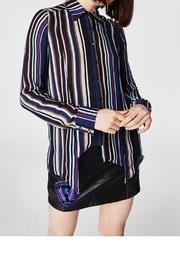  Stripe Silk Shirt