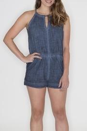  Keyhole Denim Romper