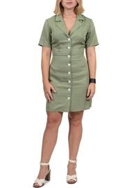 Revere Collar Dress